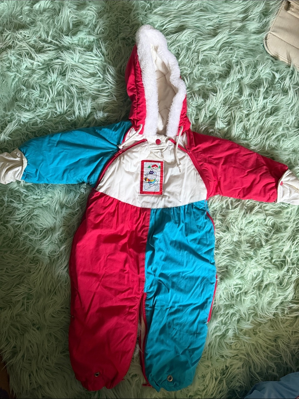 Vintage Colorblock Snowsuit 1-18 Months